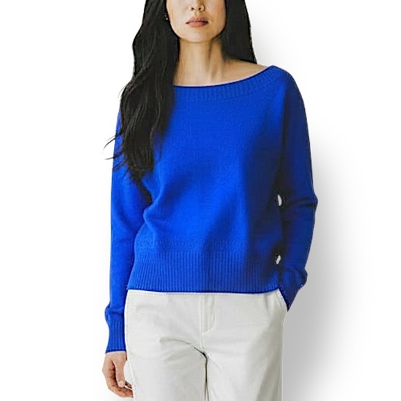 American Eagle Outfitters Sweaters - 4/$20 American Eagle Outfitters Blue Wool Blend Ribbed Knit Sweater XS